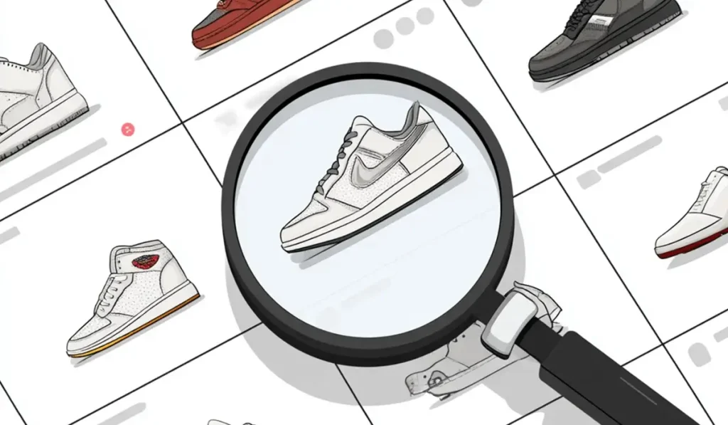 search for shoes on vinted by image